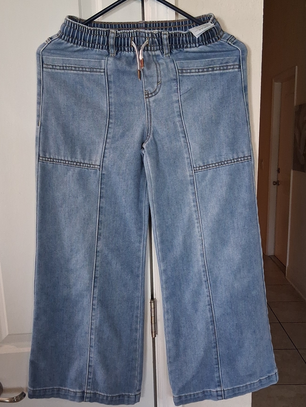 Levi's Light Blue Wide-Leg Drawstring Jeans